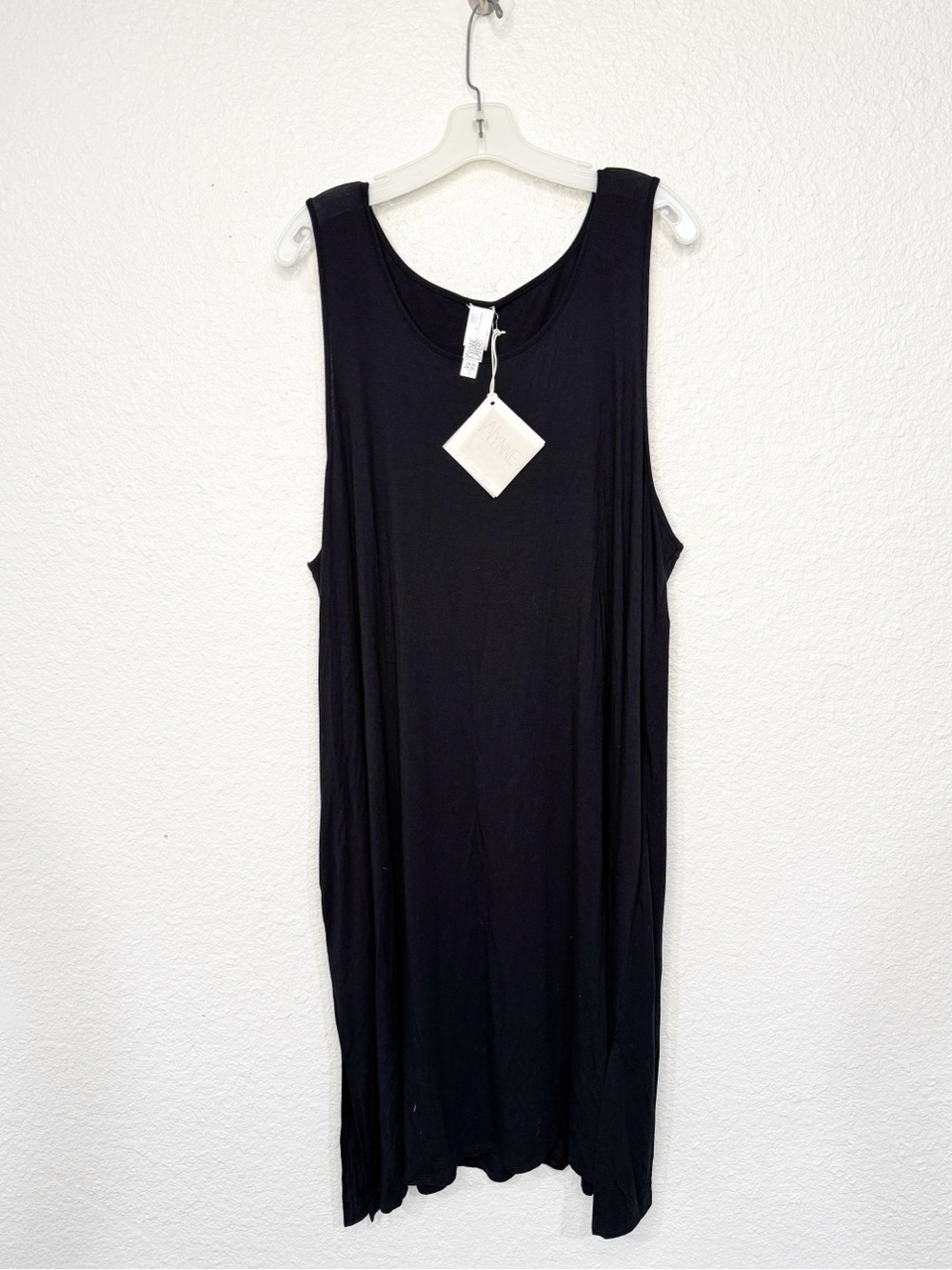 Wynne Layers Black Sleeveless Lagenlook Ankle Length Dress Size 2X NWT